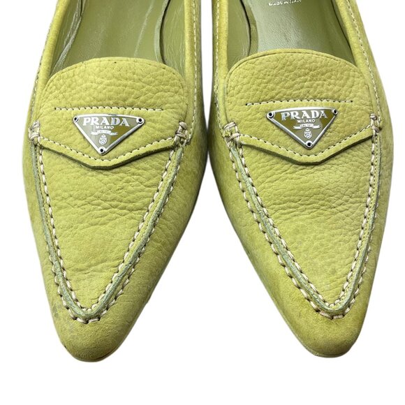 Vintage Prada Green Flats - Picture 2 of 9